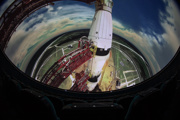 Apollo 11 Saturn V launch in the Sir Patrick Moore Planetarium