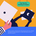 Top tips for viewing a solar eclipse illustration
