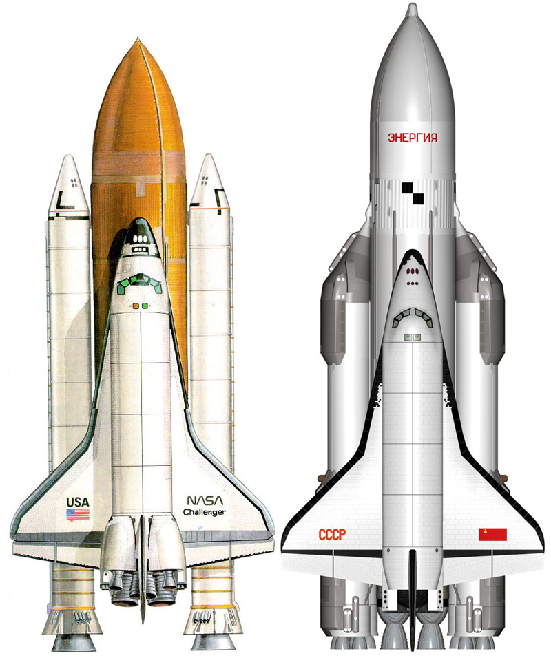 space shuttles were built where